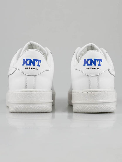 KNT Kiton hvide læder sneakers