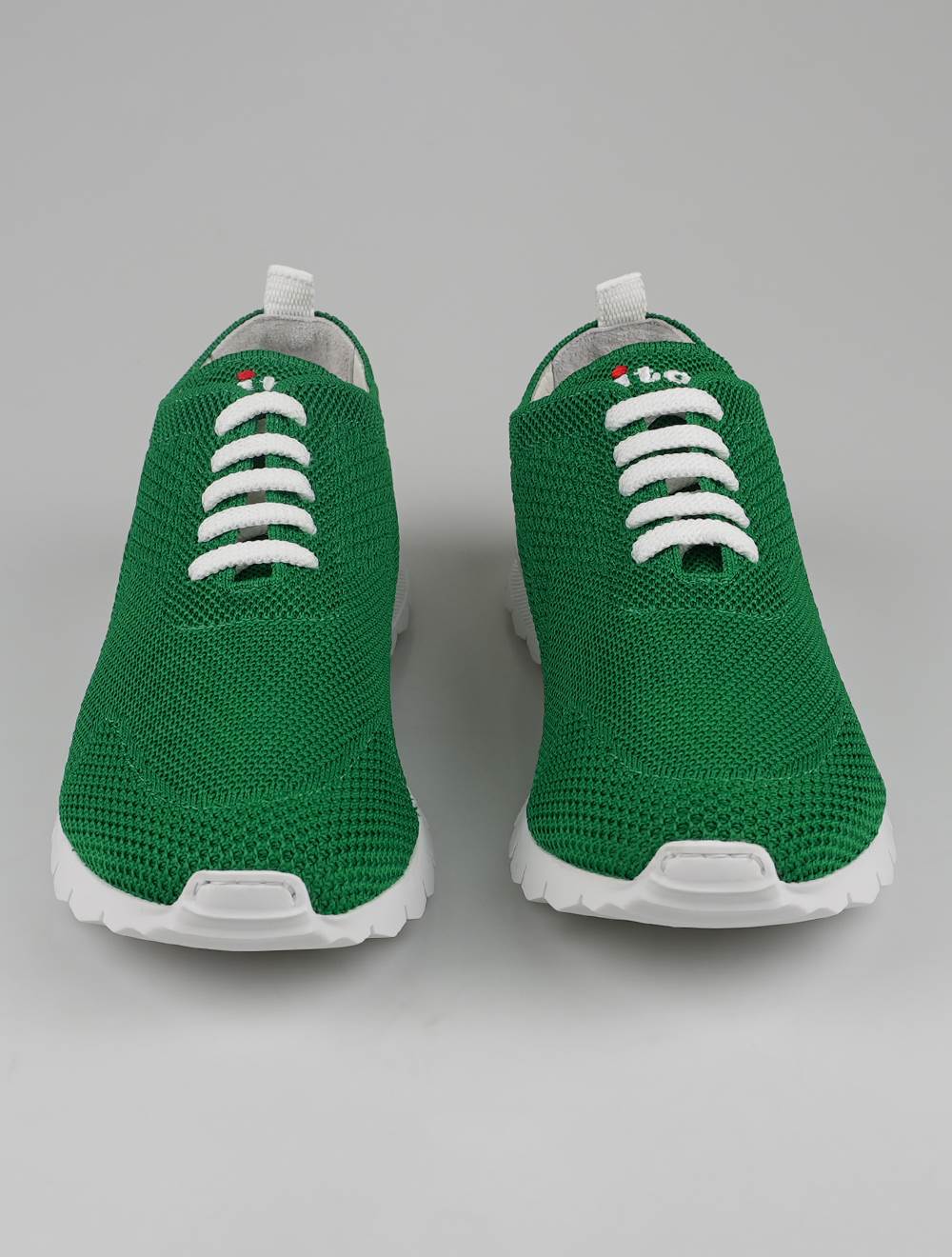 Kiton Green Cotton Ea Sneakers