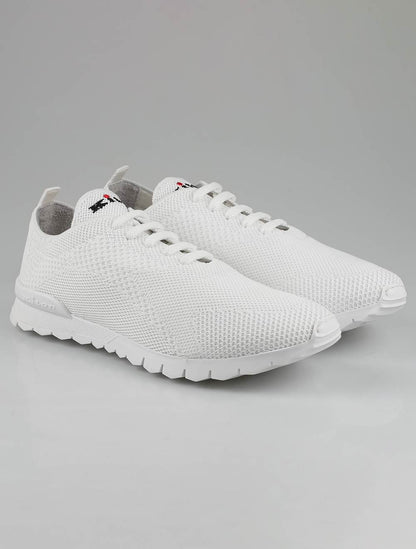 Kiton White Bomull Ea Sneakers