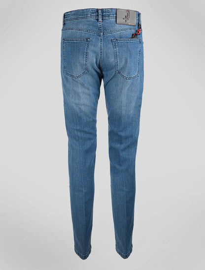 Kiton Light Blue Cotton Ea Jeans Special Edition
