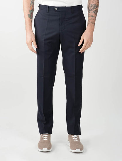 MARCO PESCAROLO mørkeblå uldkjole bukser
