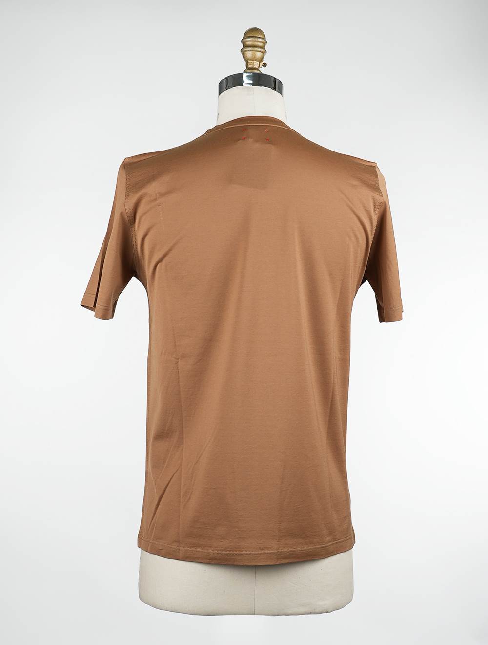 Kiton Braunes T-Shirt aus Baumwolle