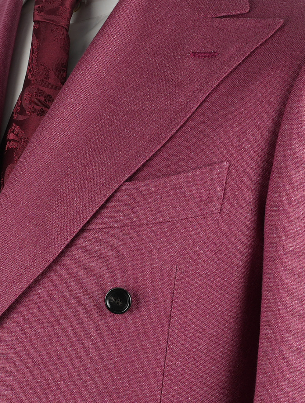 Cesare Attolini Pink Wool Linen Blazer