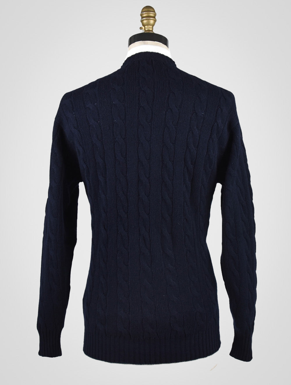 Cesare attolini zils kašmīra džemperis