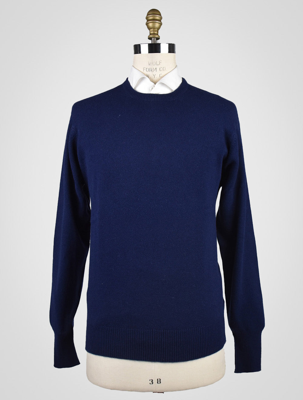 Cesare Attolini plavi džemper od kašmira Crewneck