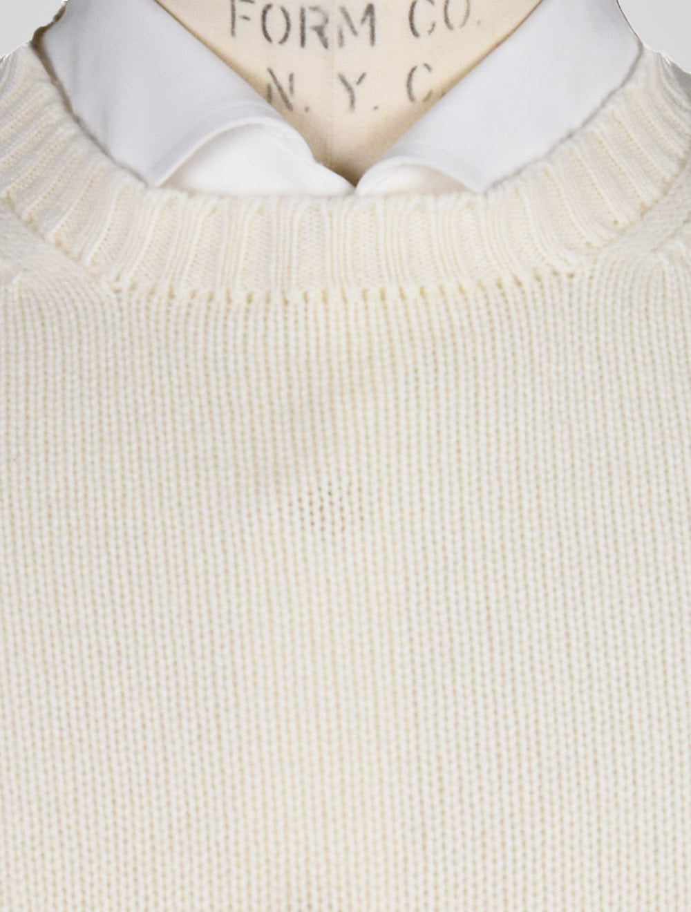 Cesare Attolini hvit Cashmere sweater Crewneck