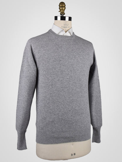 Cesare Attolini sivi džemper od kašmira Crewneck