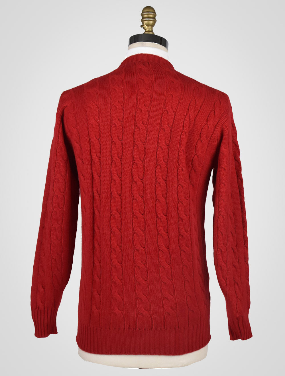 Cesare Attolini Red Cashmere Sweater Crewneck