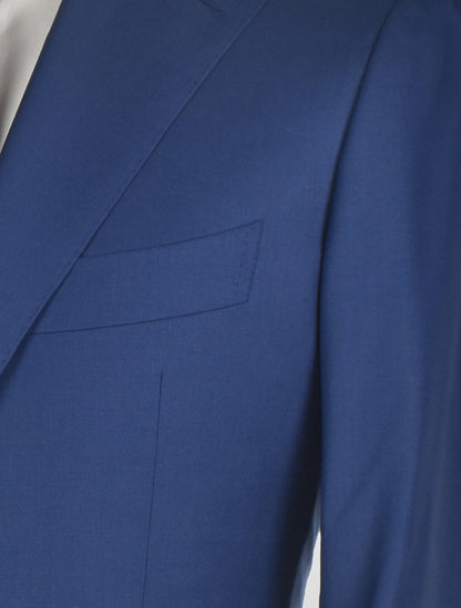 チェーザレ アットリーニ ブルー ウール 150's スーツ