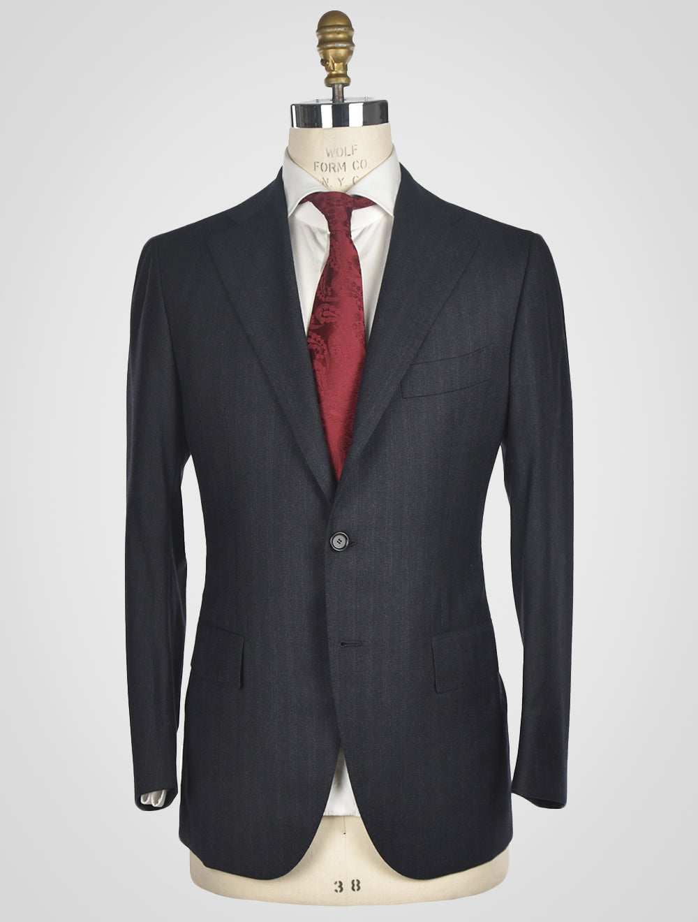 Cesare Blue Wool Silk