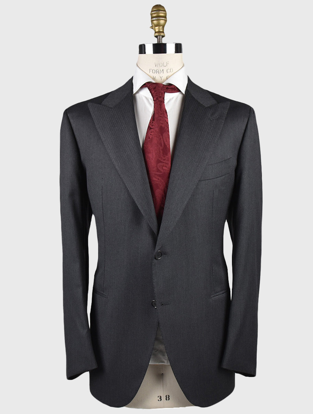 Cesare Attolini grå ull 170-TALS Kostym