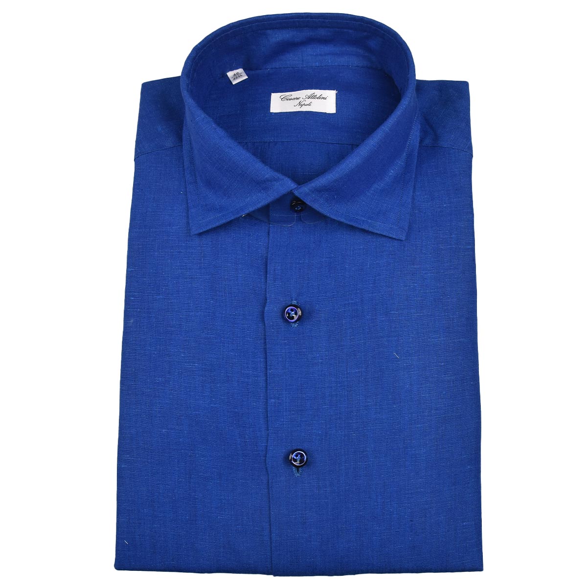 Cesare Attolini 蓝色亚麻衬衫