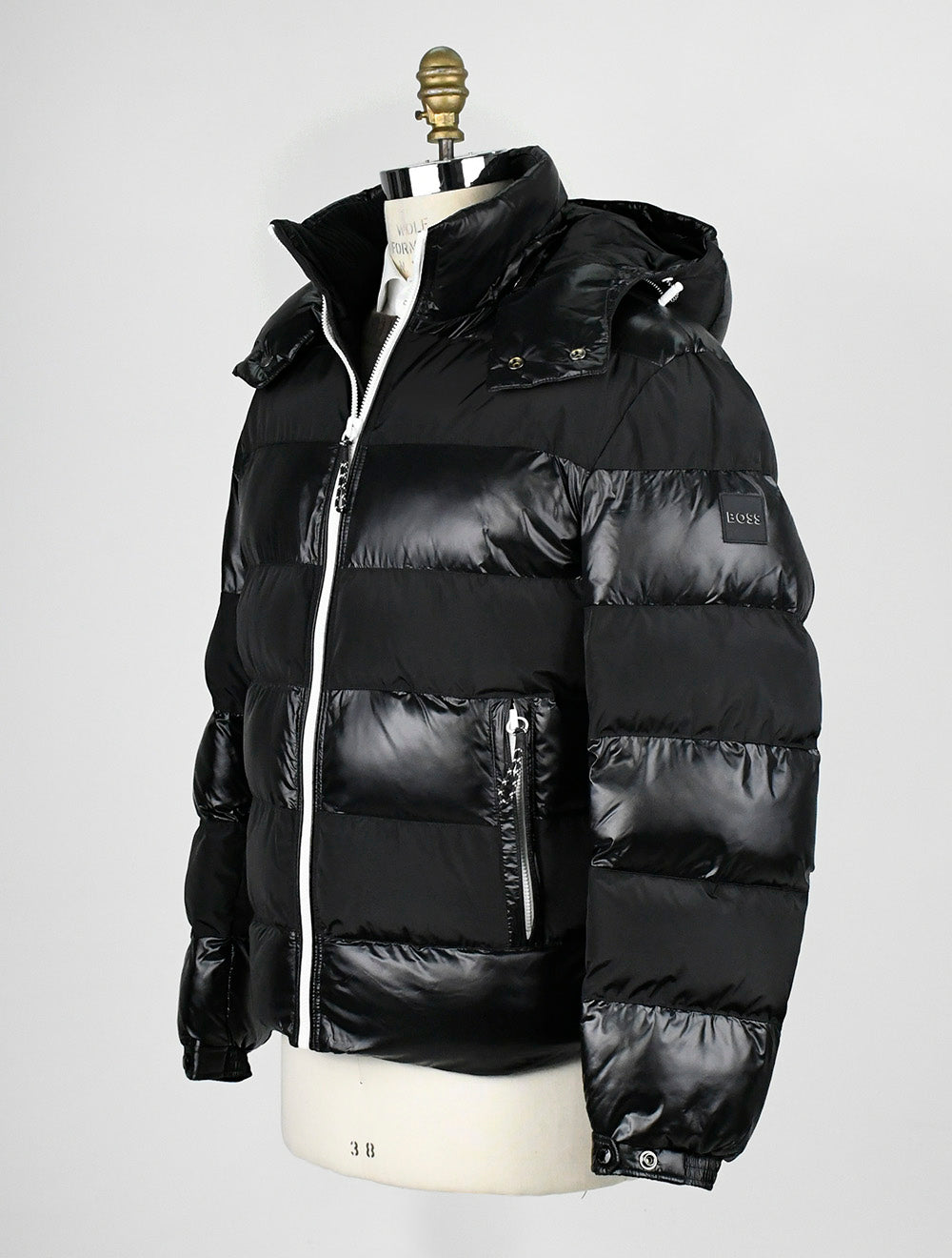 Hugo boss coat store black