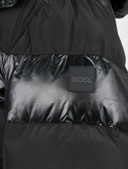 Hugo Boss abrigo negro de bombardero Pa