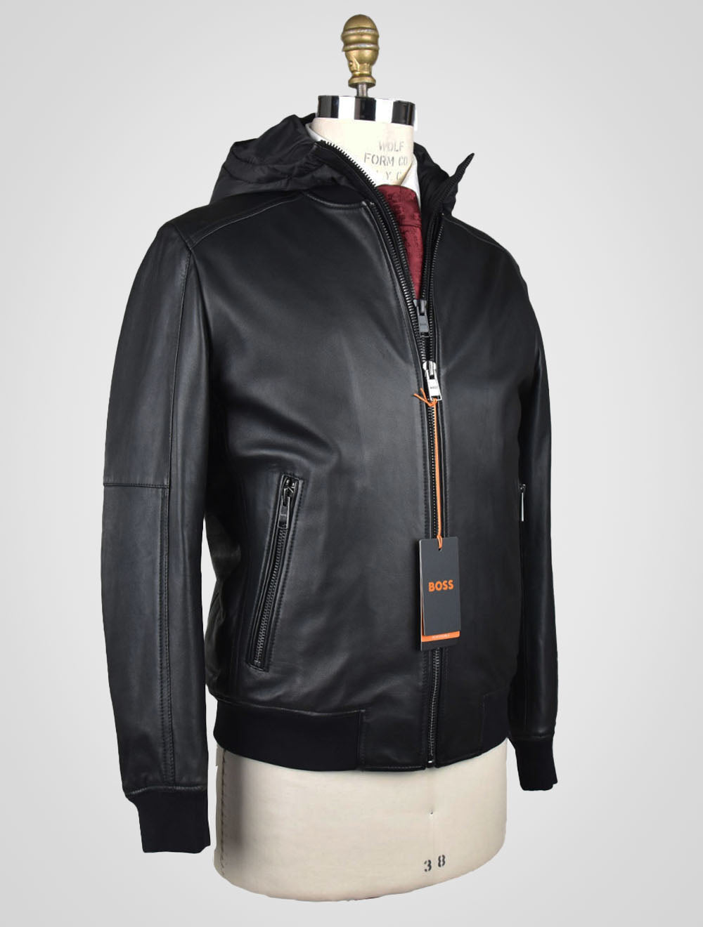 Boss Hugo Boss zip-up Leather Bomber Jacket - Farfetch
