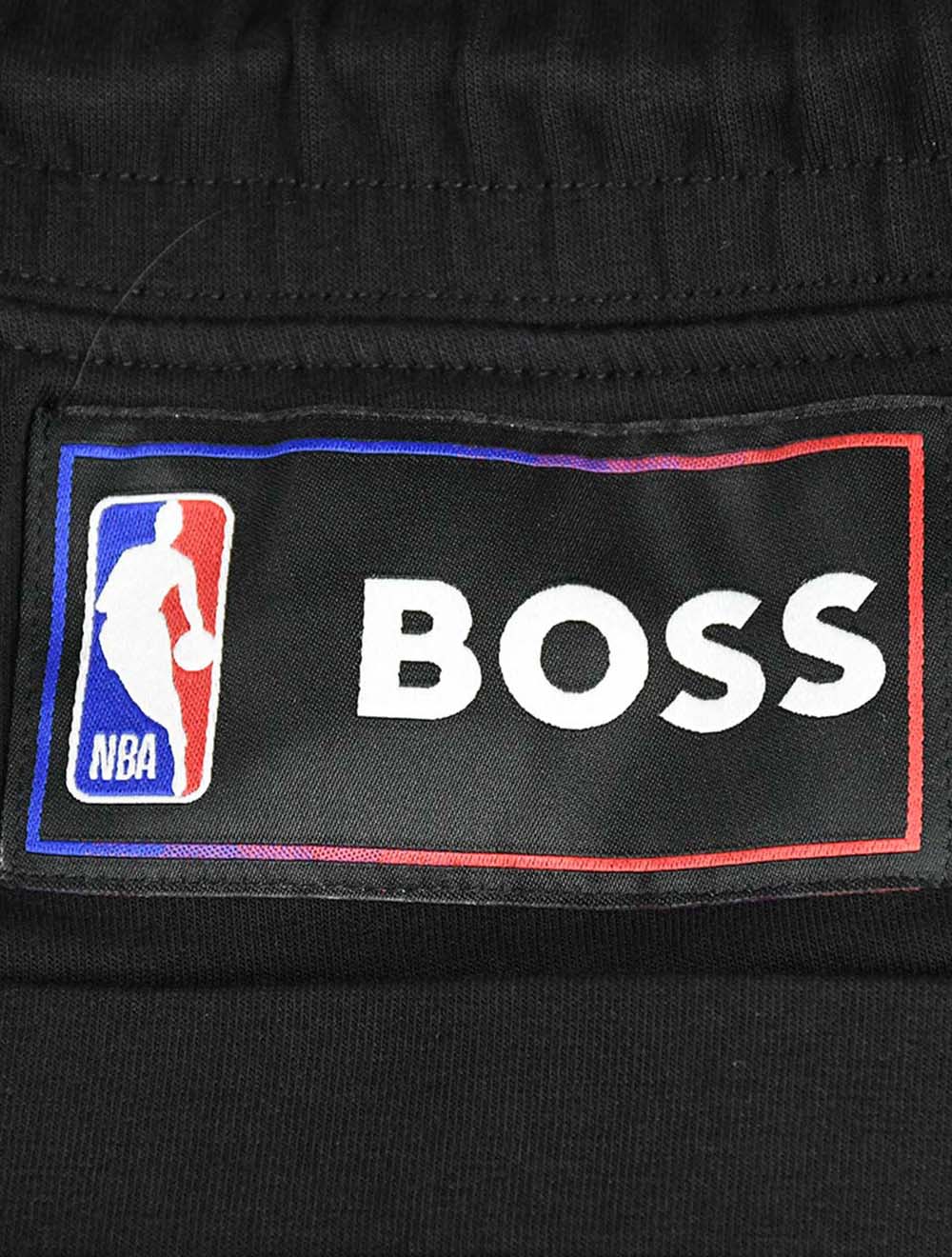 Черные хлопковые брюки для бега Hugo Boss x NBA Chicago Bulls Pl Ea