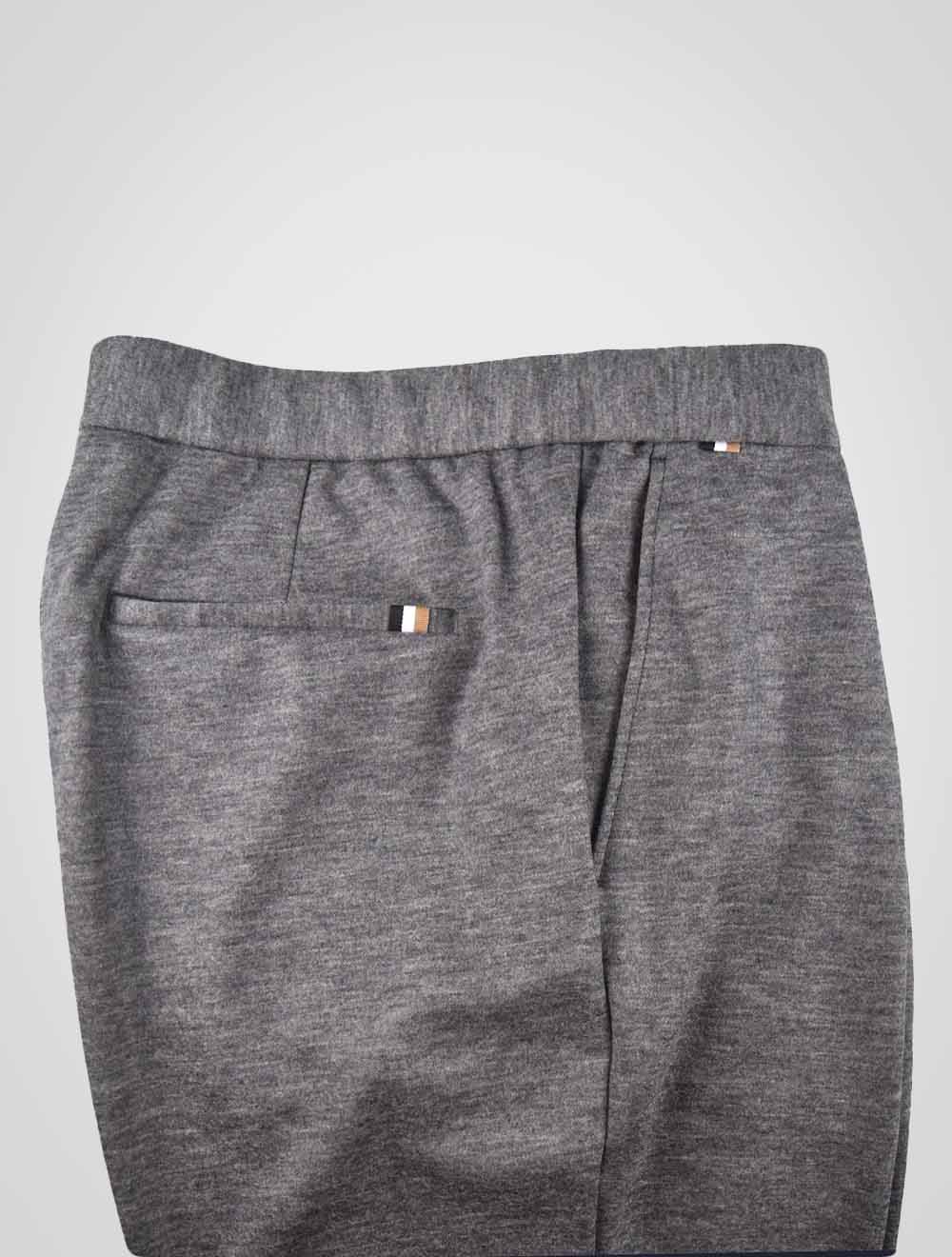 Hugo Boss Pantalones grises de lana virgen Pa Ea