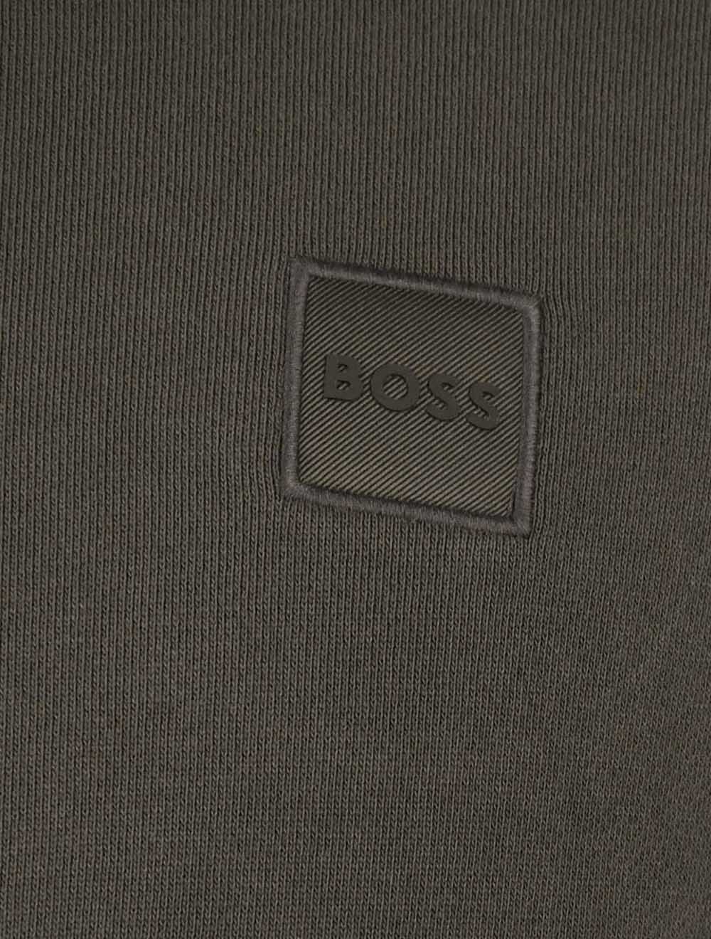 Hugo Boss Green Cotton Sweater