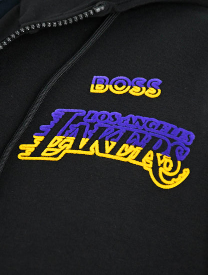 Hugo Boss Black Cotton Pl Ea For Nba Lakers Hoodie