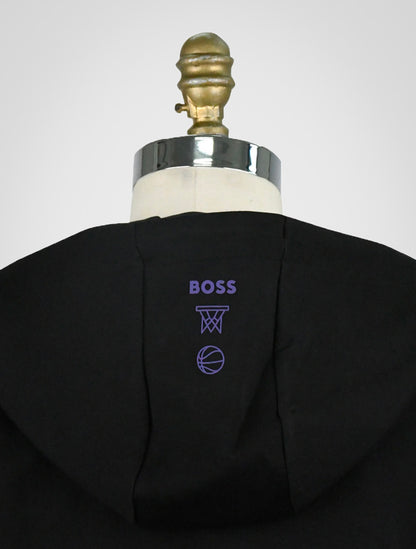 Hugo Boss Black Cotton Pl Ea For Nba Lakers Hoodie