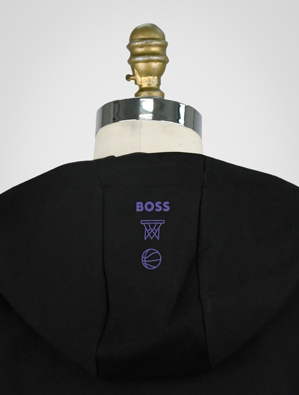 Hugo Boss sudadera con capucha de algodón negro Pl Ea para Nba Lakers