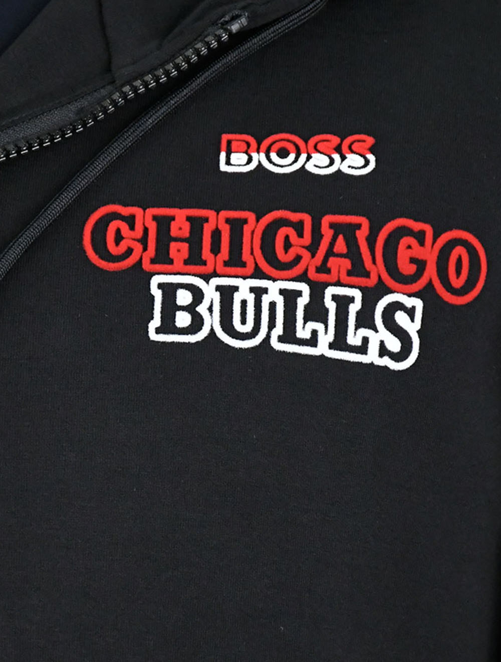 Sudadera con capucha Hugo Boss Black Cotton Pl Ea For Nba Chicago Bulls