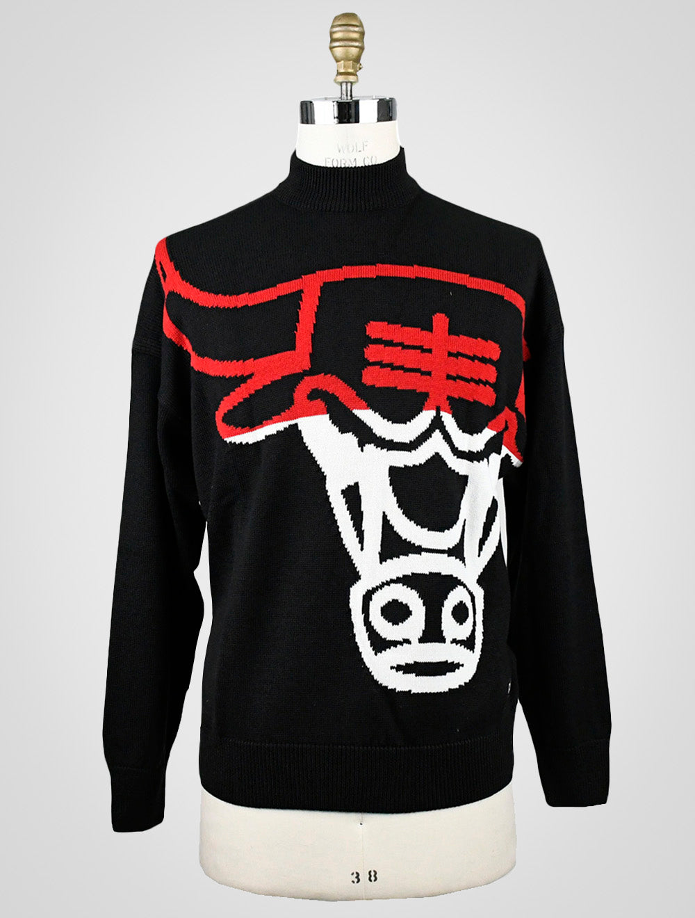 Hugo Boss x NBA Chicago Bulls Black Acrylic Virgin Wool Sweater