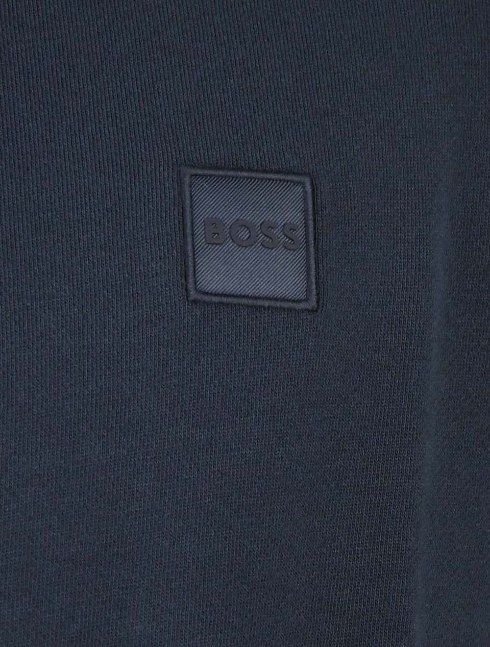 Hugo Boss 蓝色棉质毛衣