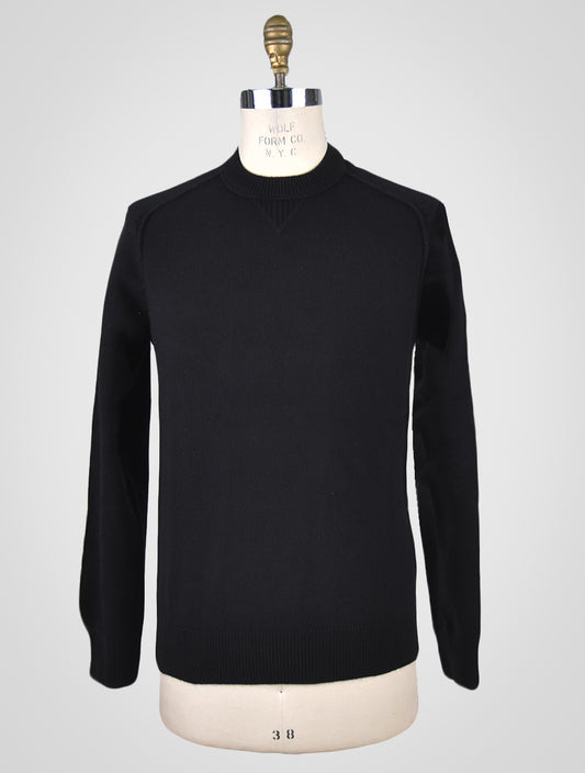 Hugo Boss zwarte katoenwollen pa-sweater