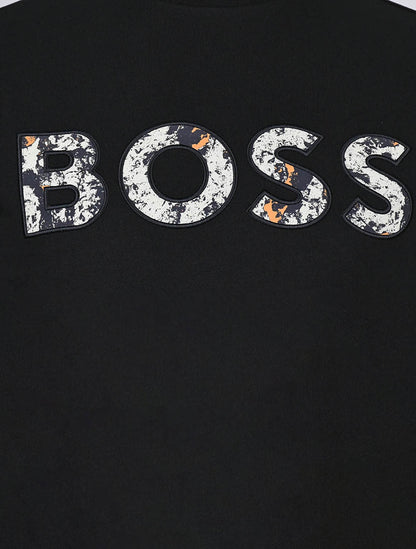 Hugo Boss 黑色棉质毛衣