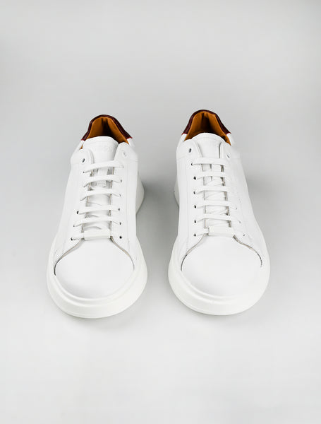 Hugo boss white clearance leather sneakers