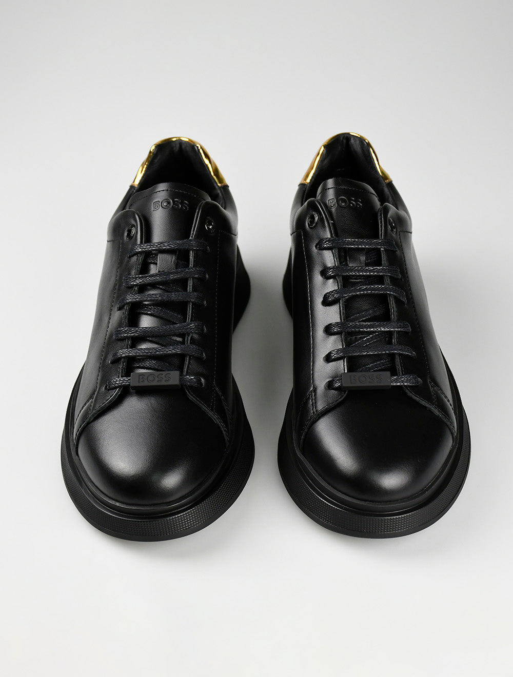 Black hugo boss clearance sneakers