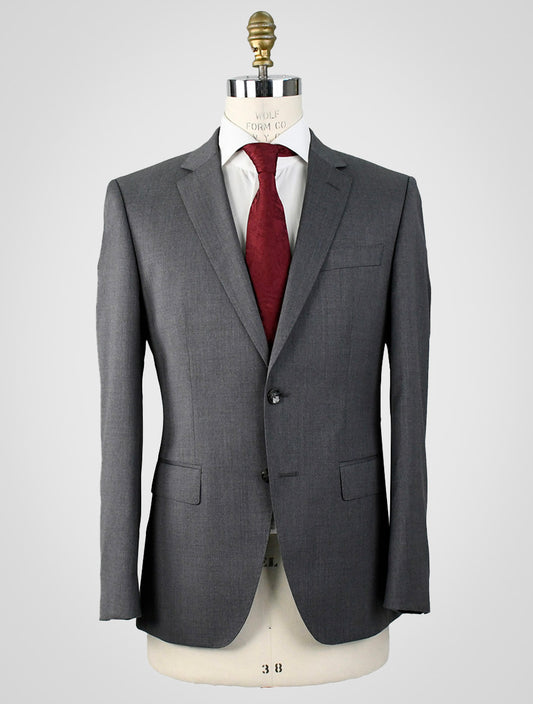 Boss Gray Virgin Wool Suit