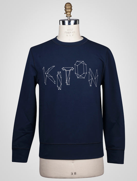 Kiton blue cotton ea megztinis