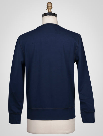 KITON Blue Cotton Ea Sweater
