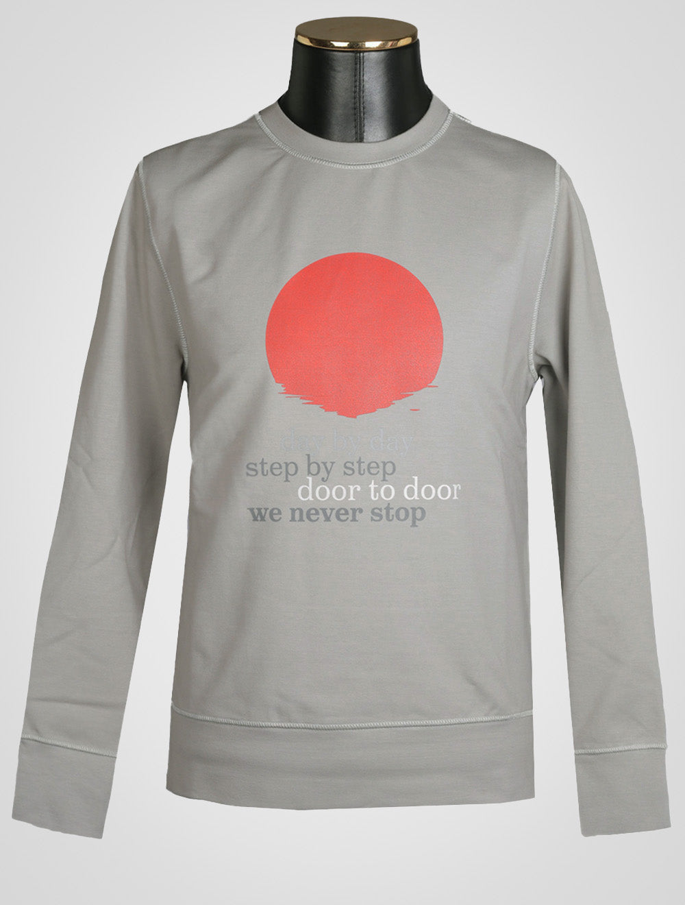 Kiton Gray Cotton EA Sweater