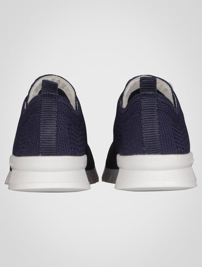 Kiton Navy Cotton Ea Sneakers FITS