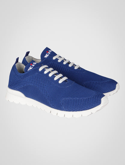 Zapatillas deportivas de algodón azul Kiton 