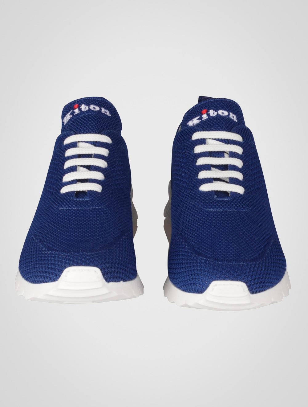 Kiton Blue Cotton Ea Sneakers FITS