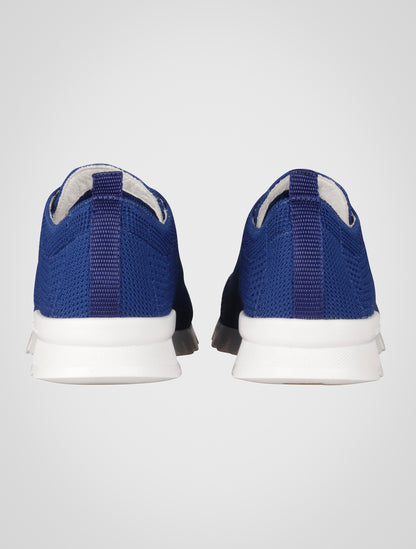 Kiton Blue Cotton Ea Sneakers FITS