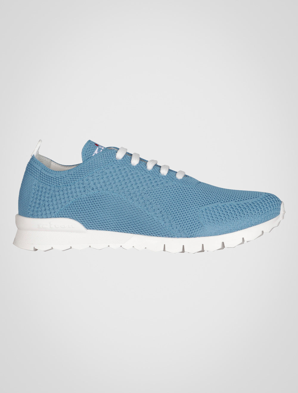 Kiton Light Blue Cotton Ea Sneakers FITS