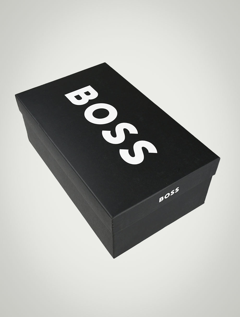 Hugo Boss schwarze Leder-Pu-Turnschuhe