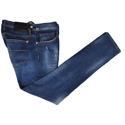 Синие хлопковые джинсы Tramarossa Ea