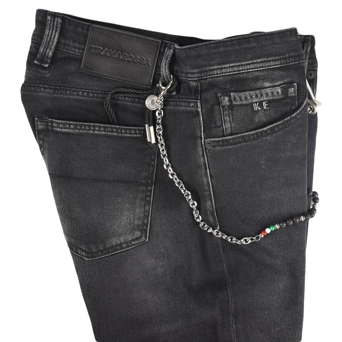 Tramarossa Jeans aus schwarzer Baumwolle