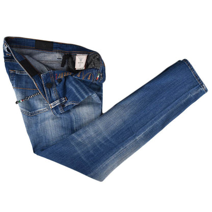 Синие хлопковые джинсы Tramarossa Ea
