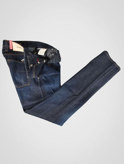 Tramarossa Blue Cotton Pl Jeans