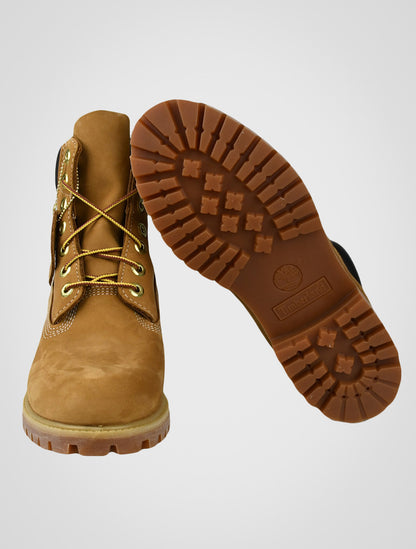 Светло-коричневые кожаные ботинки Timberland из нубука