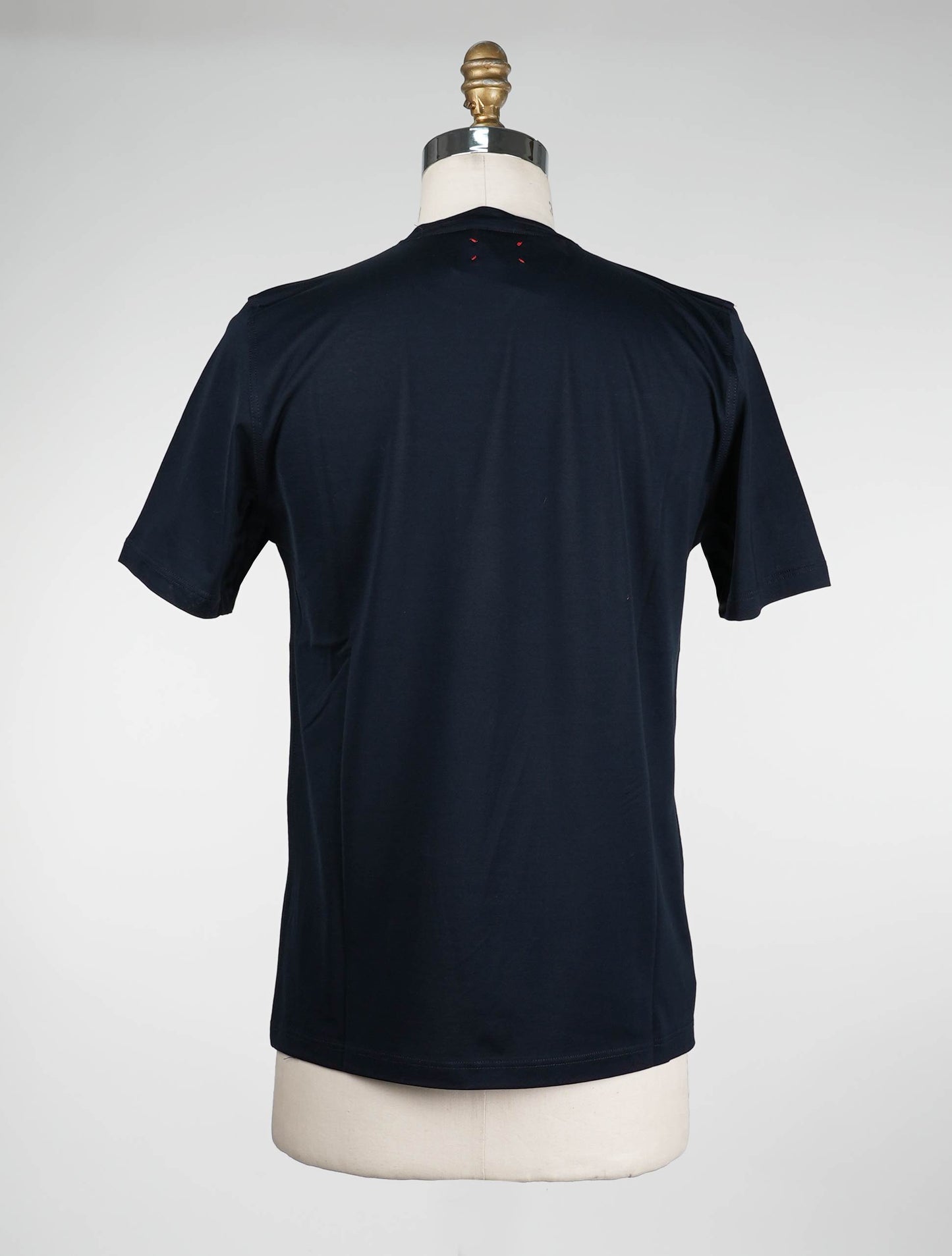 Kiton blauw marineblauw katoenen T-shirt