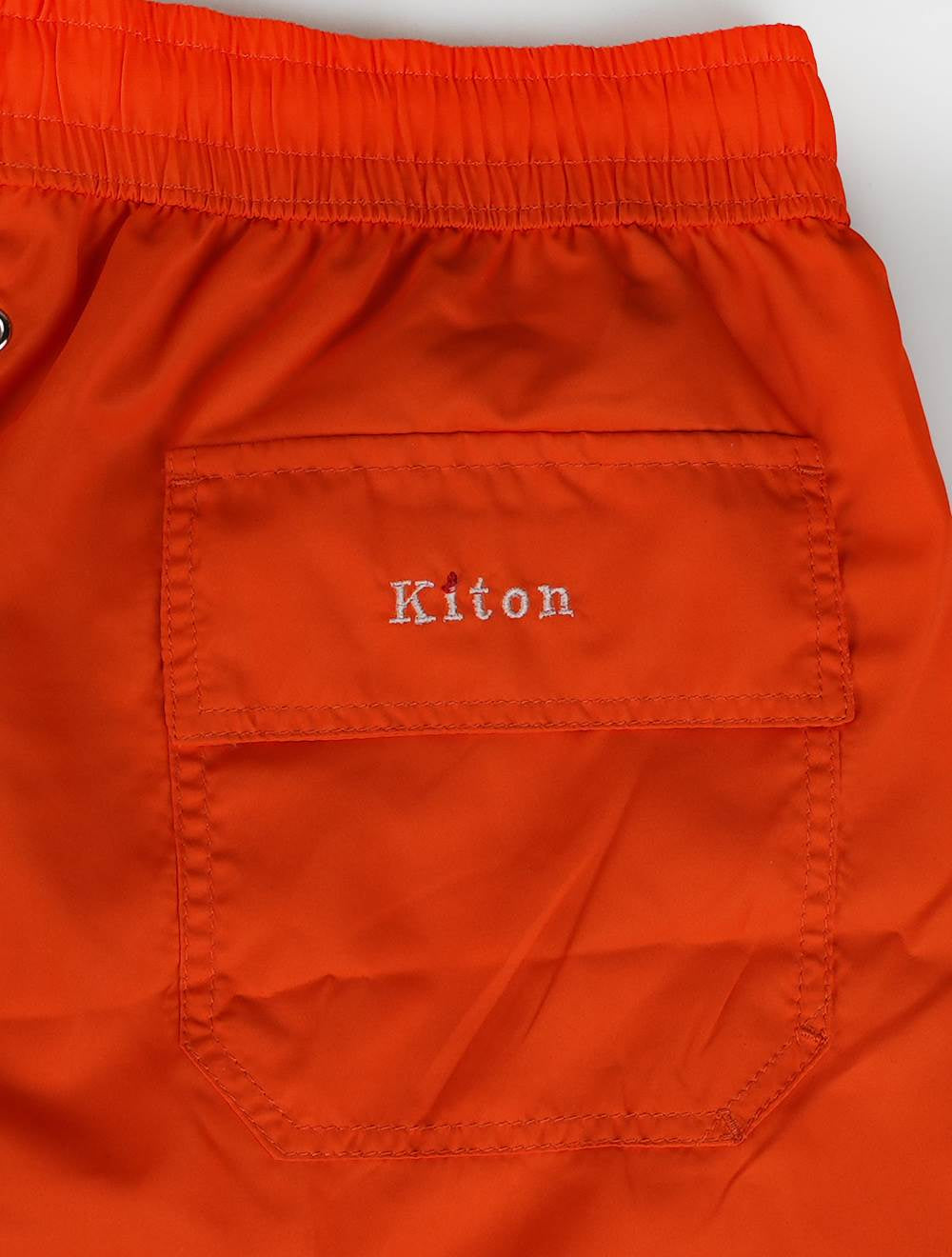 Kiton Orange Pl Swim Trunks