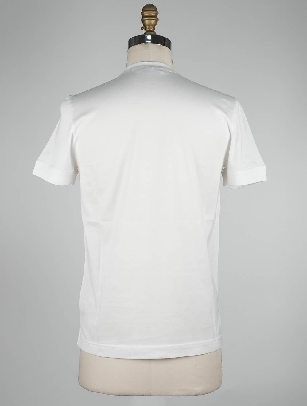 KNT Kiton Белая хлопчатобумажная футболка Special Edition